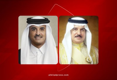 جلالة الملك المعظم يتلقى برقية شكر جوابية من أمير دولة قطر