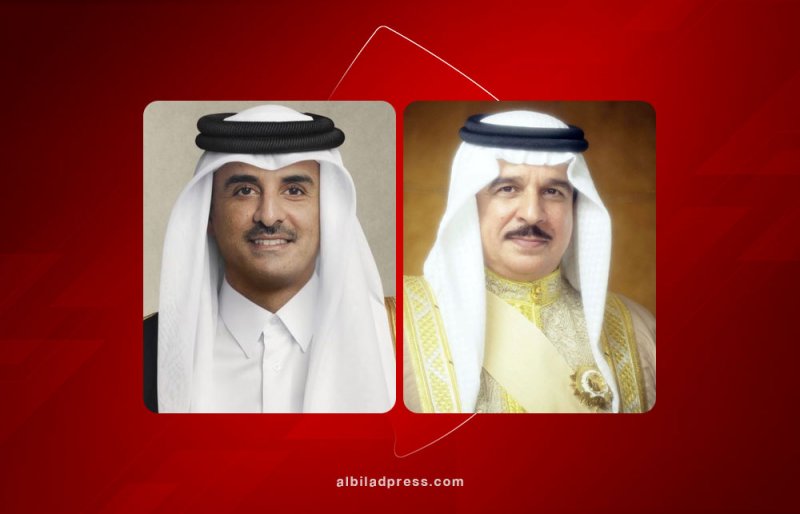 جلالة الملك المعظم يتلقى برقية شكر جوابية من أمير دولة قطر