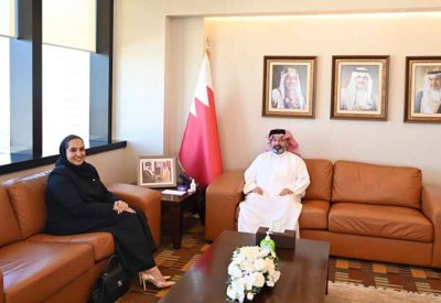 رئيس "ديوان الرقابة" يستقبل وزيرة الإسكان والتخطيط العمراني