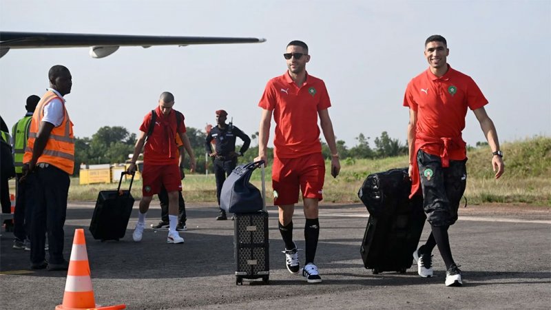 كأس أمم إفريقيا.. "أسود الأطلس" أول الواصلين إلى كوت ديفوار