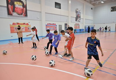 الأكاديمية الأولمبية تنظم برنامج محو الأمية البدنية للأطفال