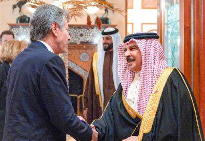 جلالة الملك المعظم يستقبل وزير الخارجية الأمريكي