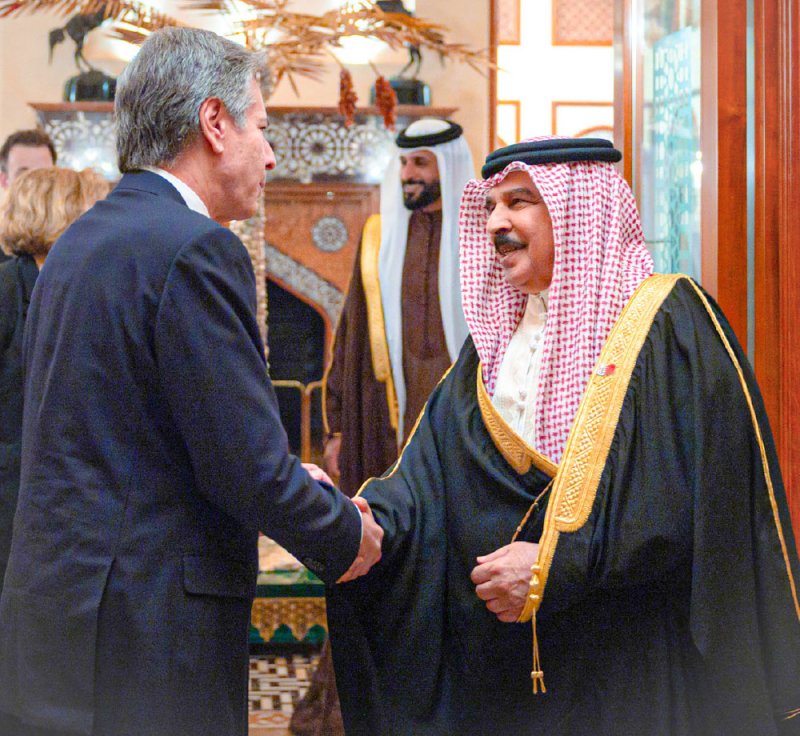 جلالة الملك المعظم يستقبل وزير الخارجية الأمريكي