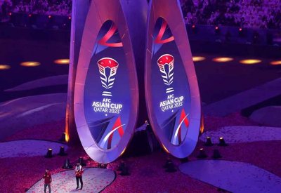 قائد منتخب فلسطين يُلقي قسم البطولة في حفل افتتاح كأس آسيا