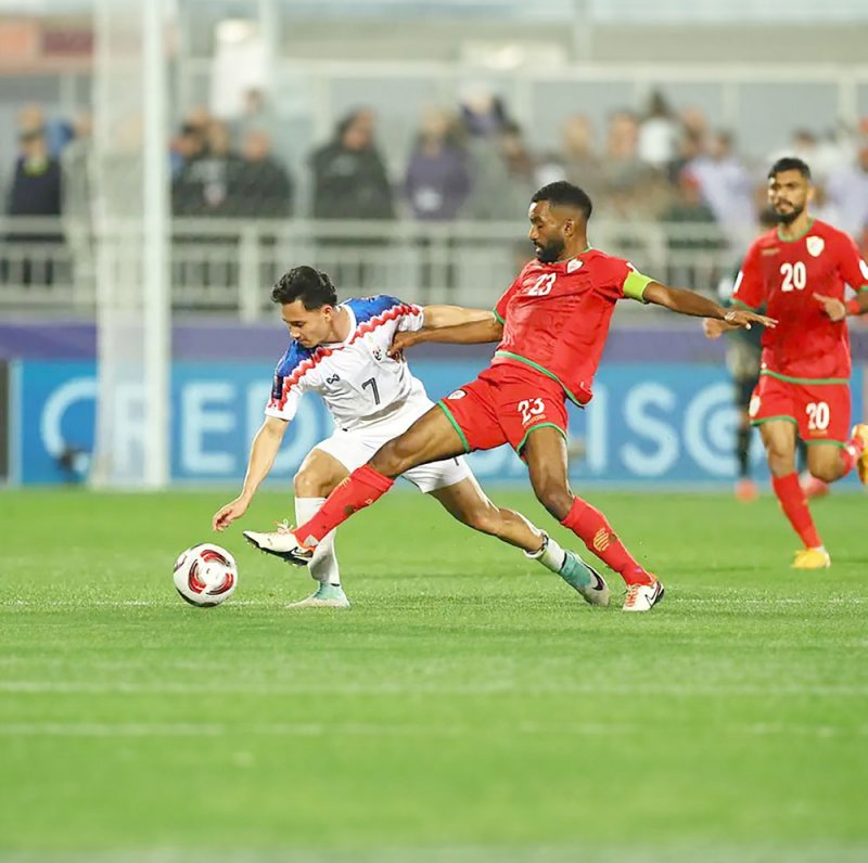 عمان في مأزق  بتعادل سلبي مع تايلند