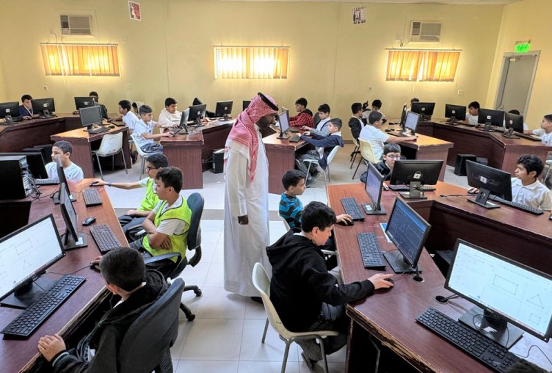 تميز المختبرات الافتراضية للرياضيات في ابتدائية مالك بن أنس