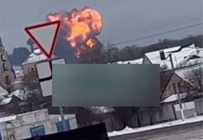 بالفيديو: لحظة تحطم طائرة "الأسرى" في روسيا