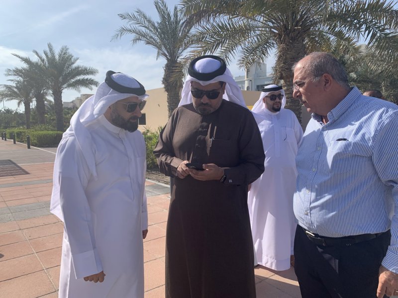 السيد والقلاف يتابعان تطوير حديقة المحرق الكبرى