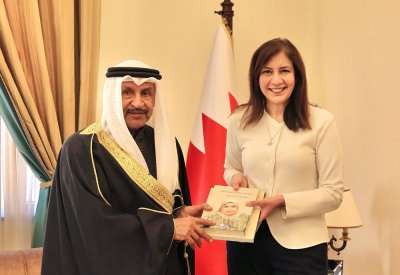 مستشار جلالة الملك المعظم لشؤون الشباب والرياضة يستقبل سفيرة مصر لدى المملكة