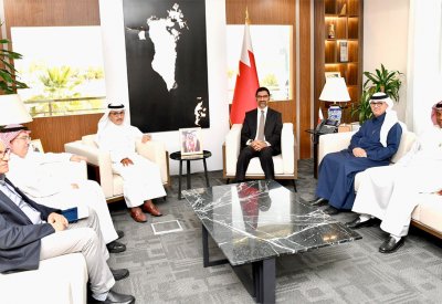 وزير شؤون البلديات والزراعة يستقبل رئيس جامعة الخليج العربي