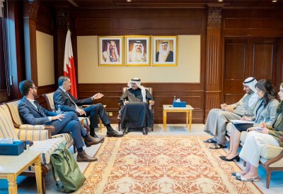 سعادة وزير الخارجية يستقبل سفير الاتحاد الأوروبي لدى مملكة البحرين المقيم في الرياض