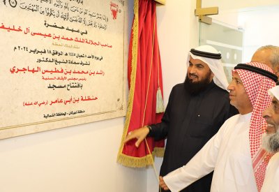 رئيس مجلس الأوقاف السنية يفتتح مسجد حنظلة بن أبي عامر