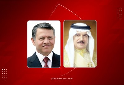 جلالة الملك المعظم يعزي العاهل الأردني في وفاة والد الأميرة رجوة الحسين