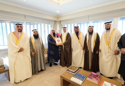 وزير العدل والشؤون الإسلامية والأوقاف يستقبل الشيخ قارئ صهيب ويشيد بدوره في خدمة القرآن الكريم