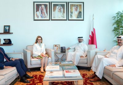 وزير الصناعة والتجارة يستقبل السفيرة الإيطالية بمناسبة انتهاء فترة عملها