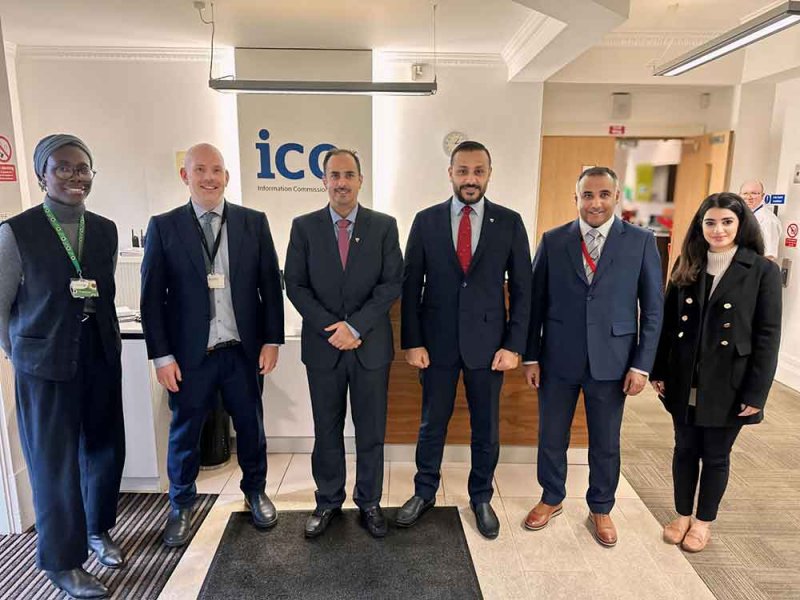وزير العدل والشؤون الإسلامية والأوقاف يطلع على تجربة مدينة مانشستر في مجال حماية البيانات الشخصية 