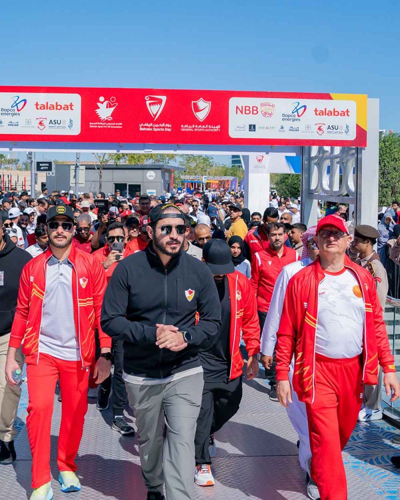 بالصور: خالد بن حمد يشهد الفعالية الرئيسية ليوم البحرين الرياضي