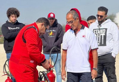 فريق الإنقاذ ومكافحة الحريق يعلن جاهزيته للمساهمة في انجاح الحدث الرياضي الأكبر