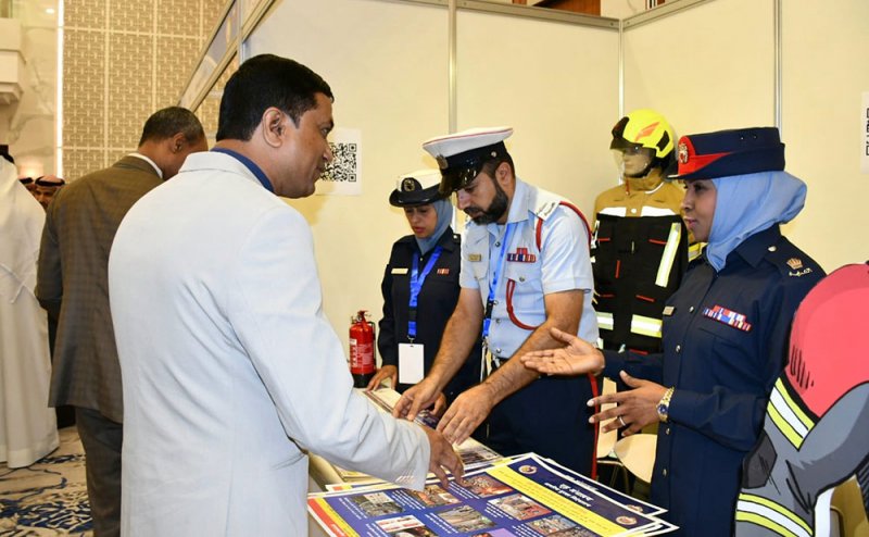 الدفاع المدني يشارك في المؤتمر والمعرض الوطني الخامس للسلامة والصحة المهنية