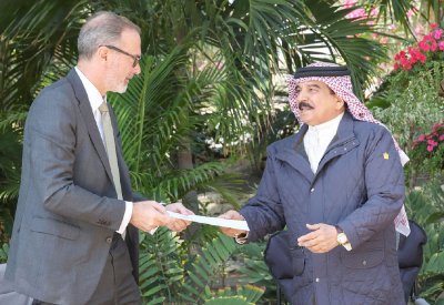 جلالة الملك المعظم يتسلم رسالة خطية من رئيس جمهورية ألمانيا الاتحادية