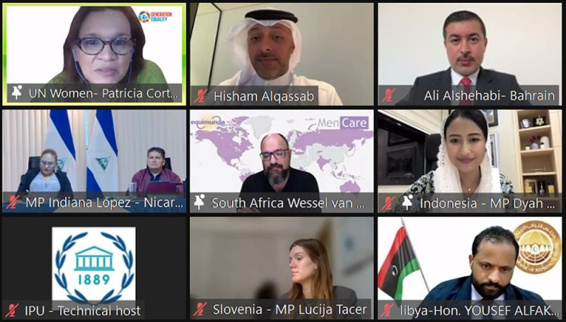 "الشعبة البرلمانية" تشارك بجلسة افتراضية حول الرعاية المتساوية للأبناء وتأثيرها على المساواة بين الجنسين في العمل