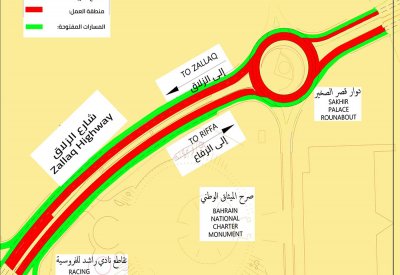 "الأشغال": غلق مسارات على شارع الزلاق عند دوار قصر الصخير