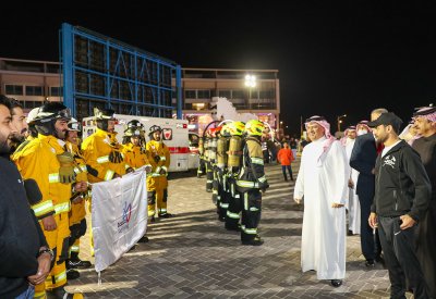 رئيس الأمن العام يشهد ختام بطولة البحرين "لتحدي رجل الإطفاء"