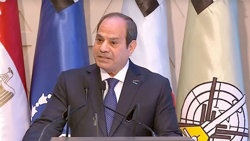 السيسي يتحدث عن تكلفة إعمار غزة.. ووضع معبر رفح