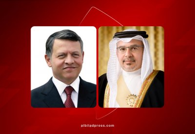 سمو ولي العهد رئيس مجلس الوزراء يتلقى برقية شكر جوابية من العاهل الأردني