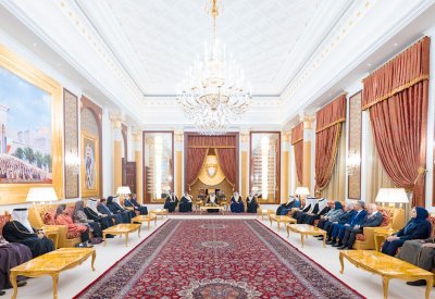 جلالة الملك المعظم يستقبل رئيسي مجلسي الشورى والنواب ونواب الرئيسين ورؤساء اللجان لتقديم التهاني بحلول شهر رمضان المبارك
