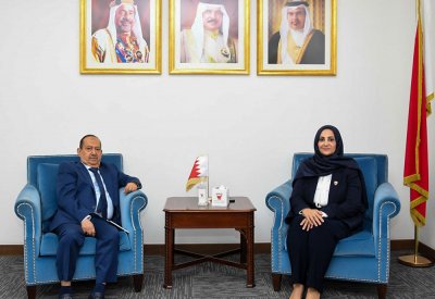 وزيرة الصحة تستقبل سفير جمهورية اليمن لدى مملكة البحرين