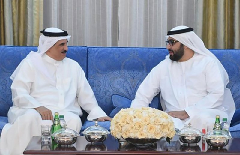 ولي عهد أم القيوين يستقبل سفير المملكة لدى دولة الإمارات