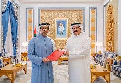 جلالة الملك المعظم يبعث برسالة خطية إلى رئيس دولة الإمارات العربية المتحدة