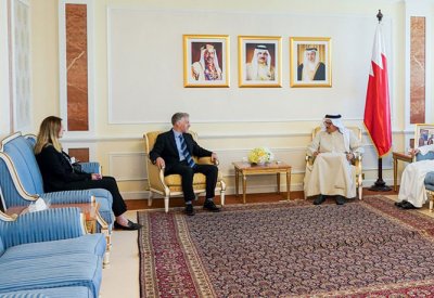 سعادة وزير الخارجية يستقبل سفير المملكة المتحدة لدى مملكة البحرين