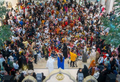 مراسي جاليريا يقيم احتفالية القرقاعون بحضور أكثر من 500 طفل