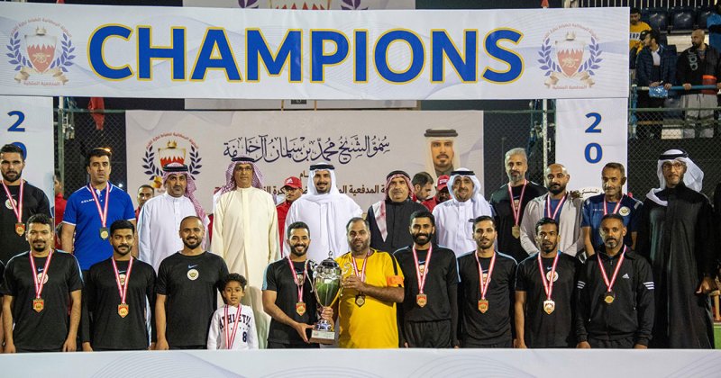 سمو الشيخ محمد بن سلمان بن حمد يتوج سلاح الجو الملكي البحريني بطلاً للنسخة السابعة لبطولة المدفعية الملكية الرمضانية للضباط لكرة القدم