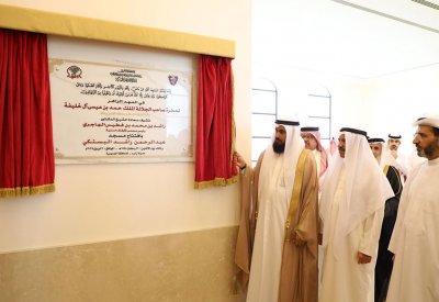 رئيس مجلس الأوقاف السنية يفتتح مسجد عبدالرحمن بن راشد البستكي
