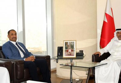 وزير النفط والبيئة يستقبل رئيس مكتب "اليونيدو" للاستثمار والتكنولوجيا في مملكة البحرين