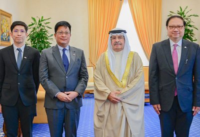 سمو الشيخ علي بن خليفة آل خليفة يستقبل سفير مملكة تايلاند لدى مملكة البحرين