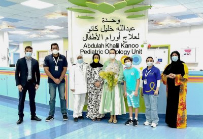 مبادرة «ابتسامة» تعايد أبطالها الصغار بمجمع السلمانية الطبي