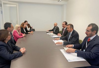 سعادة وكيل وزارة الخارجية للشؤون السياسية يجتمع مع وزير خارجية جمهورية قبرص