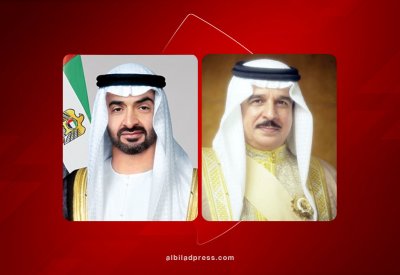 جلالة الملك المعظم يبحث مع رئيس دولة الإمارات العربية المتحدة العلاقات الأخوية والتطورات الإقليمية