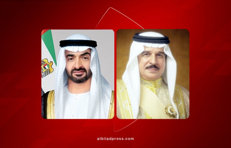 جلالة الملك المعظم يبحث مع رئيس دولة الإمارات العربية المتحدة العلاقات الأخوية والتطورات الإقليمية