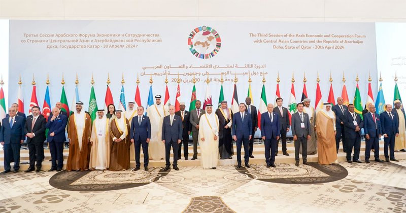 سعادة وزير الخارجية يشارك في منتدى التعاون بين الدول العربية ودول آسيا الوسطى وأذربيجان