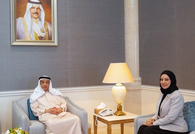 سمو الشيخ محمد بن مبارك آل خليفة يستقبل سفيرة مملكة البحرين لدى جمهورية مصر العربية