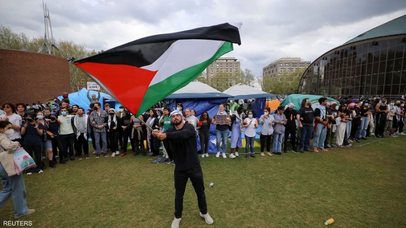 مؤيدون للفلسطينيين يعتصمون في معهد ماساشوستس للتكنولوجيا