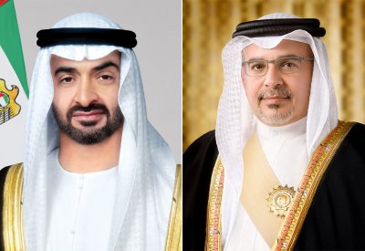سمو ولي العهد رئيس مجلس الوزراء يعزي رئيس دولة الإمارات العربية المتحدة في وفاة الشيخ هزاع بن سلطان آل نهيان