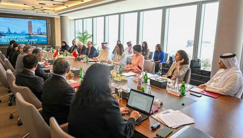 اجتماع بحريني سنغافوري تنسيقي في إطار متابعة إنشاء محكمة البحرين التجارية الدولية "BICC"