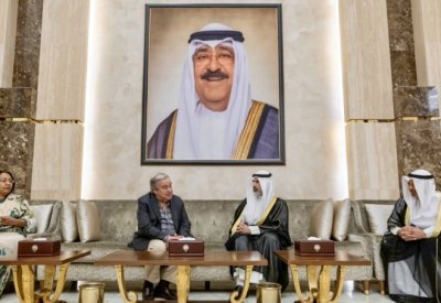 الأمين العام للأمم المتحدة يصل إلى الكويت في زيارة رسمية