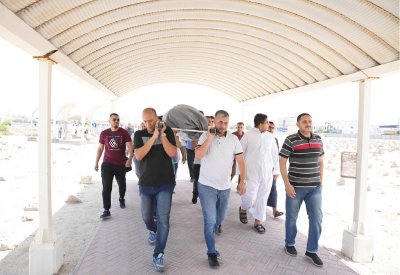 تشييع الضحايا الأربعة في حريق اللوزي بالمحرق